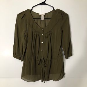 3/$20 J. Crew long sleeve blouse size 4
